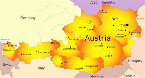mapa austria
